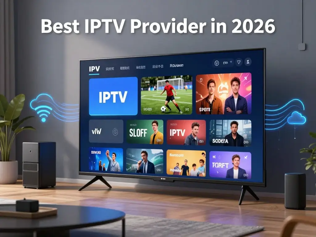Best IPTV provider in 2026 with live TV channels, sports, movies, and 4K streaming in the USA