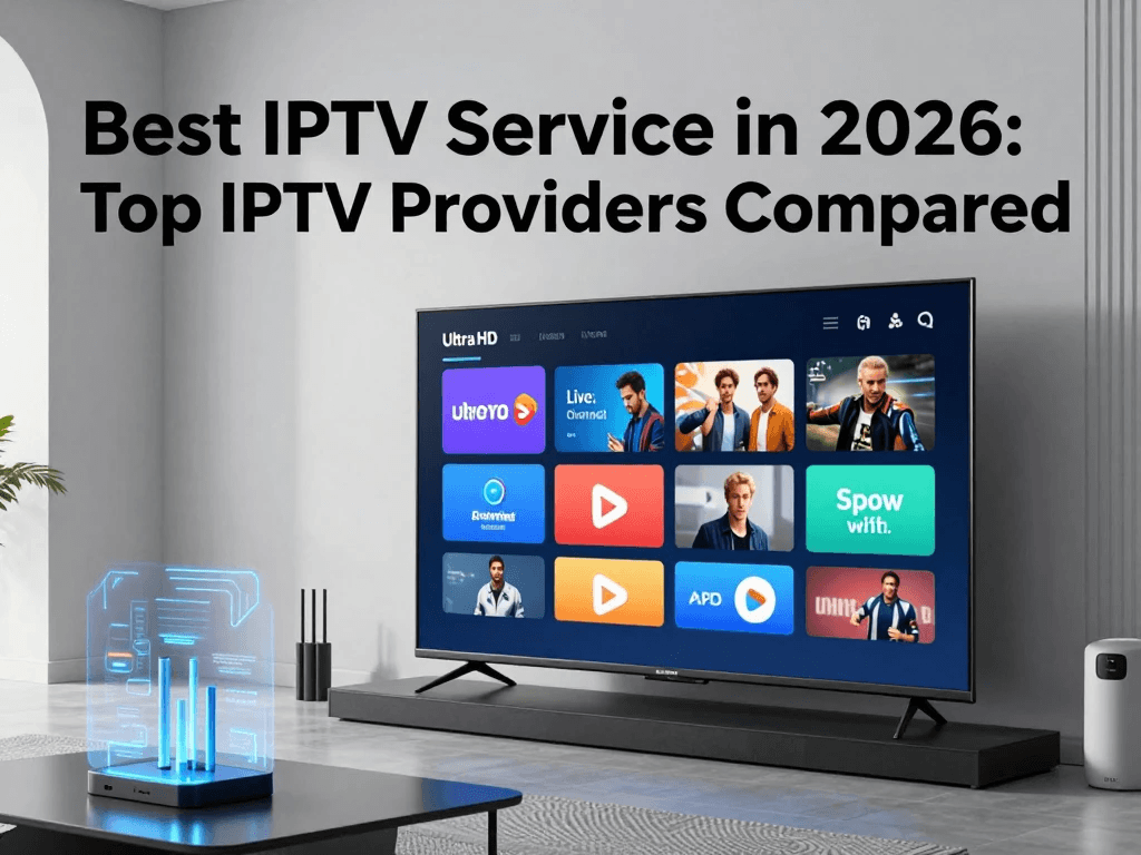 Best IPTV providers comparison showing streaming features, pricing, and service options