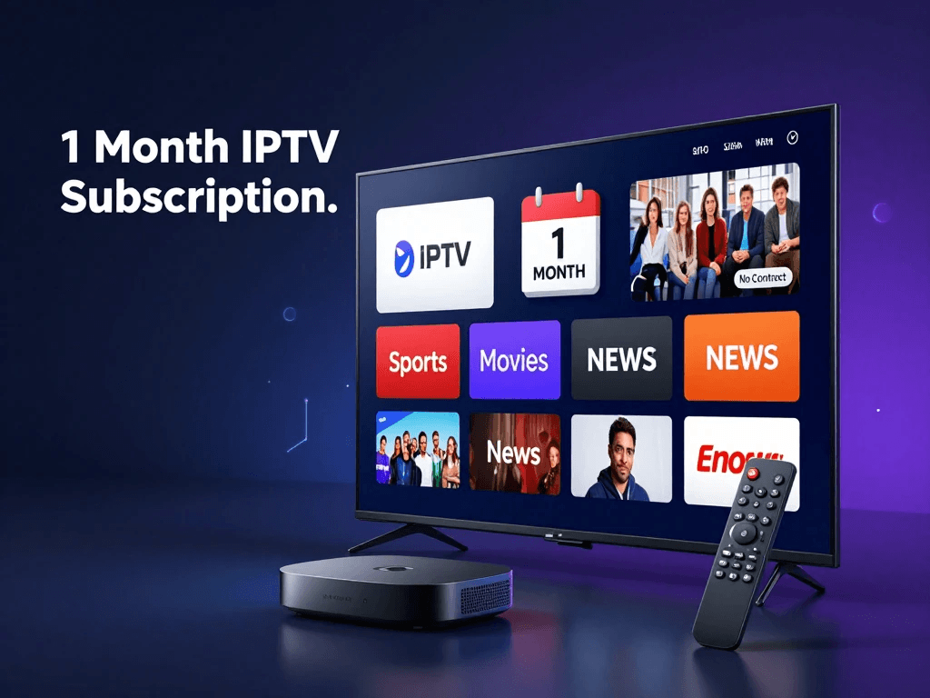 IPTV EPG guide with live TV channels