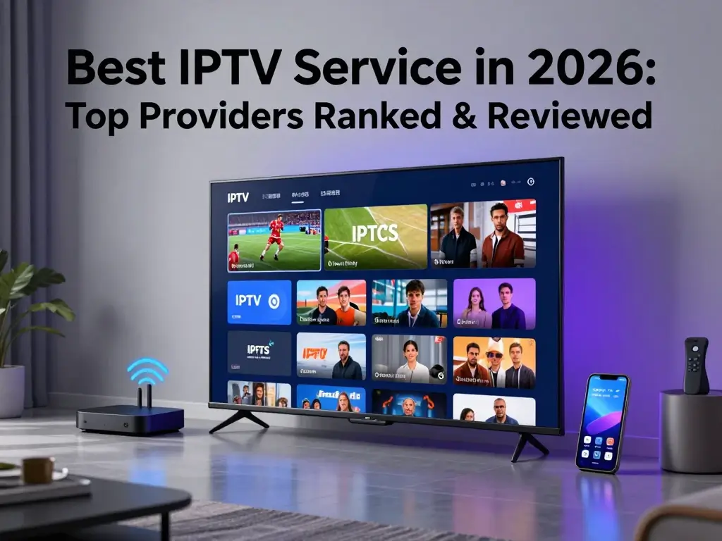 IPTV service comparison showing prices, channels, and features