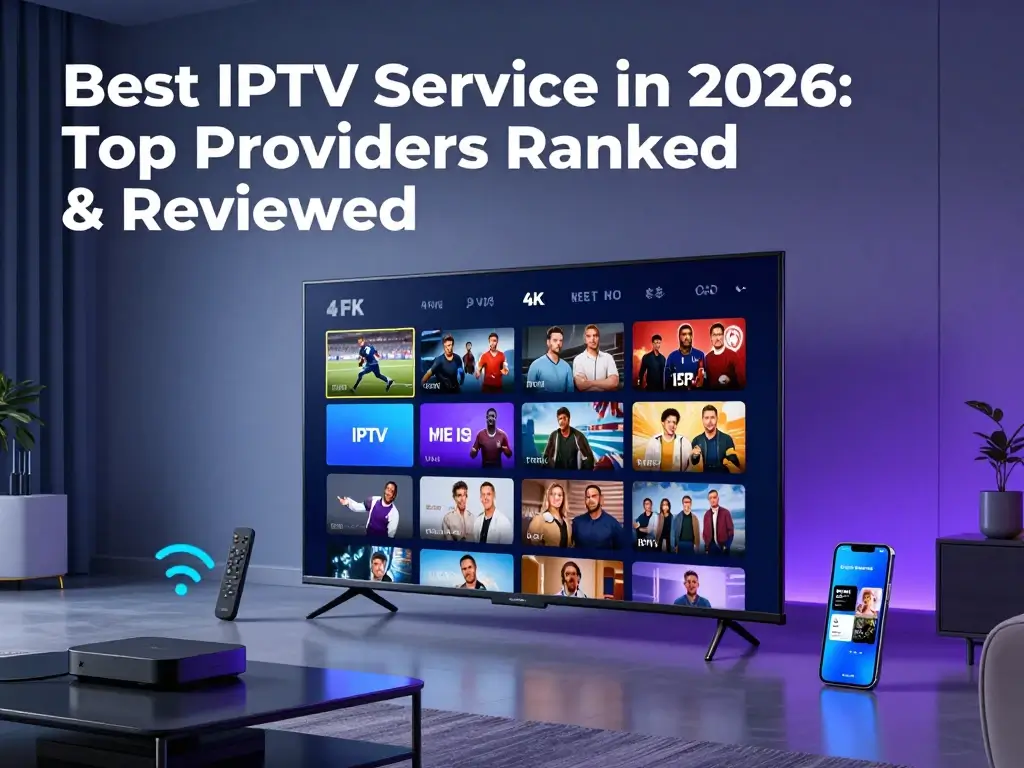 IPTV service streaming on Smart TV and compatible devices