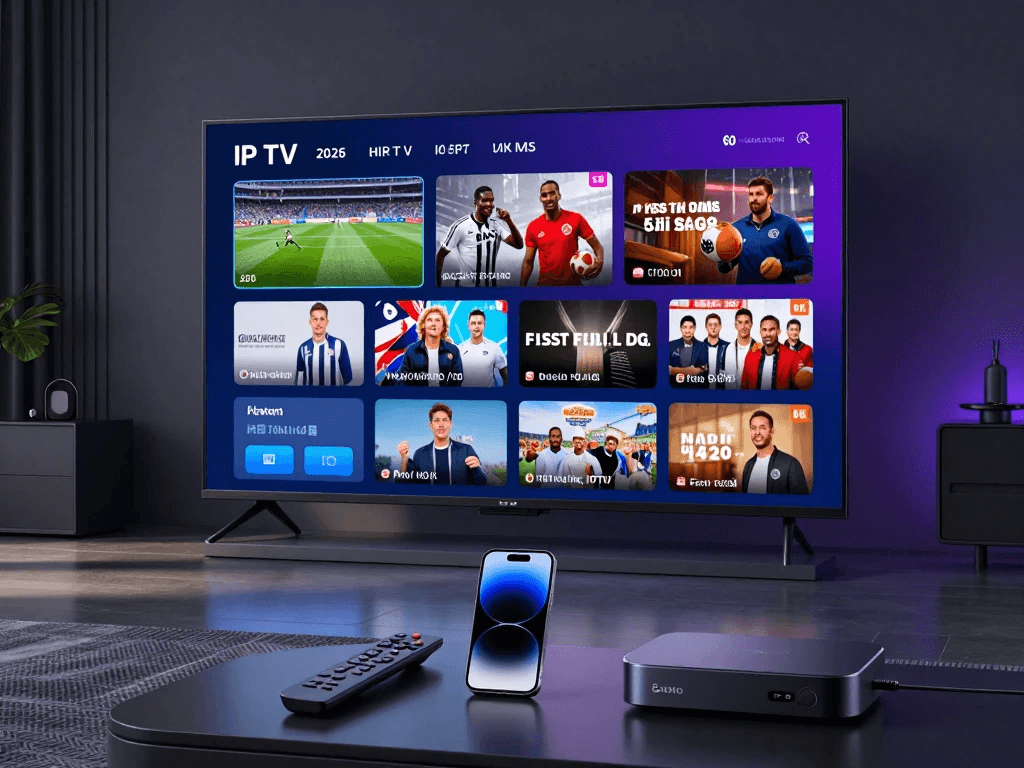 IP TV subscription on Smart TV, smartphone, and streaming device