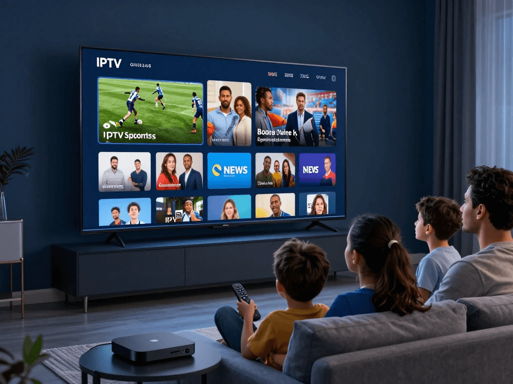 IPTV streaming on smart TV and compatible devices