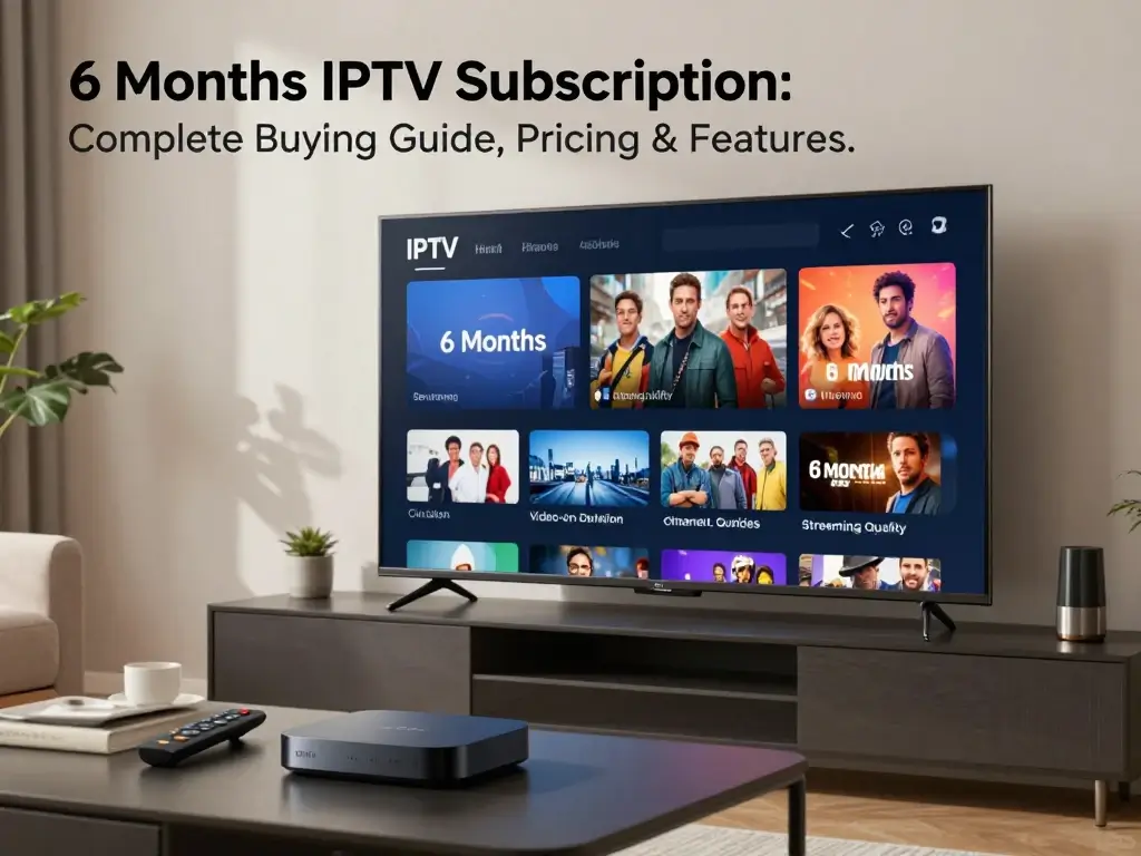 IPTV live TV, VOD, and EPG features on a smart television
