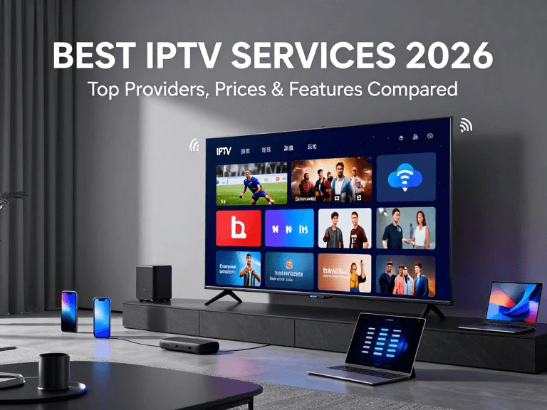 IPTV streaming on smart TV, smartphone, tablet, and streaming device