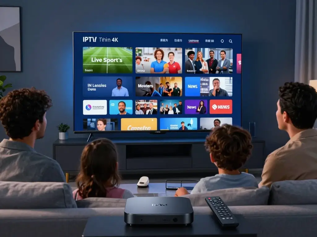 IPTV streaming service technology on a smart TV