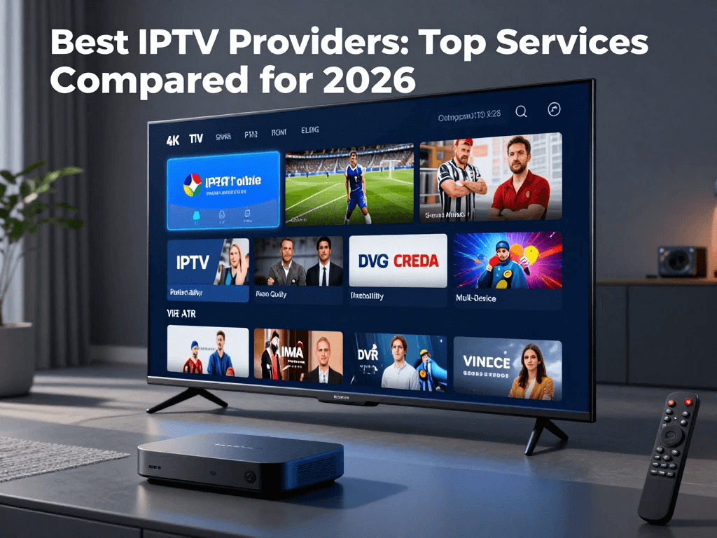 IPTV streaming setup on a 4K smart TV
