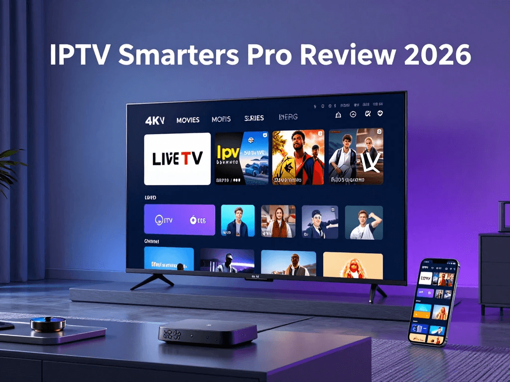 IPTV Smarters Pro Firestick setup on a smart TV