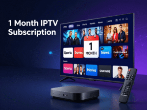 1 month IPTV subscription on a Smart TV