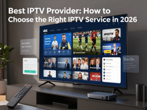 Best IPTV provider comparison on a modern 4K Smart TV