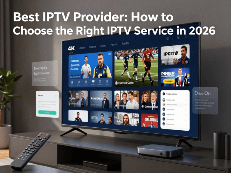 Best IPTV provider comparison on a modern 4K Smart TV