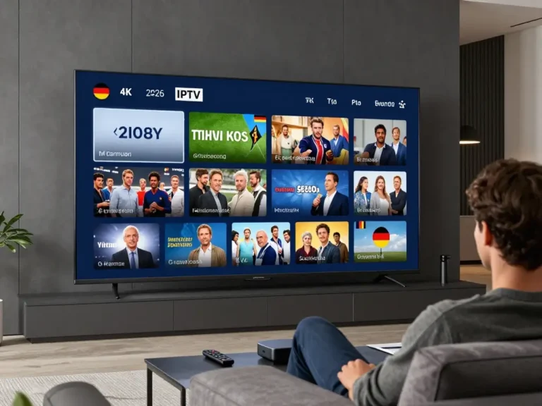 IPTV in Germany with live TV channels on a 4K Smart TV